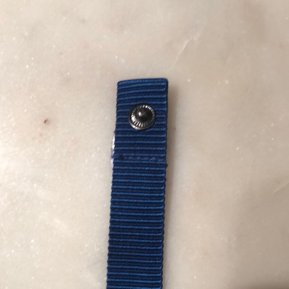 Anthropologie Royal Blue and Gem High Waist Belt - Picture 5 of 7